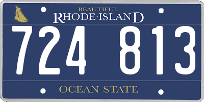 RI license plate 724813