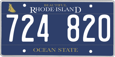 RI license plate 724820
