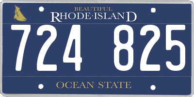 RI license plate 724825