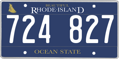 RI license plate 724827