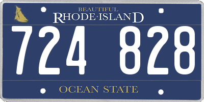 RI license plate 724828