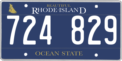 RI license plate 724829