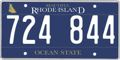 RI license plate 724844