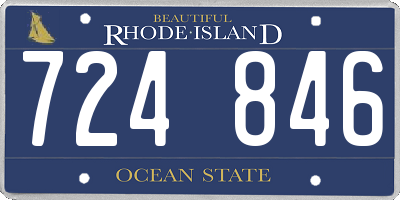 RI license plate 724846