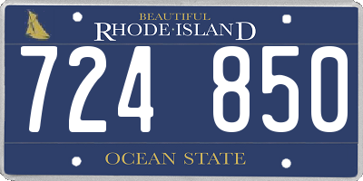 RI license plate 724850