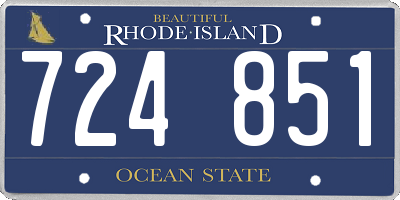 RI license plate 724851