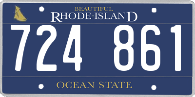 RI license plate 724861