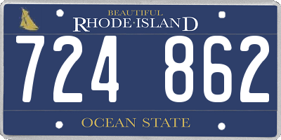 RI license plate 724862