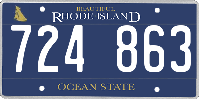 RI license plate 724863