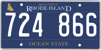 RI license plate 724866