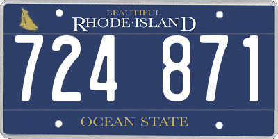 RI license plate 724871