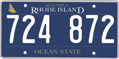 RI license plate 724872
