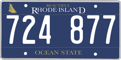 RI license plate 724877