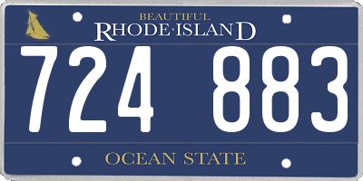 RI license plate 724883