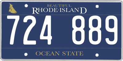 RI license plate 724889