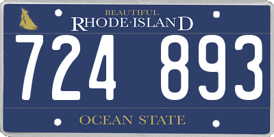 RI license plate 724893