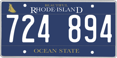 RI license plate 724894