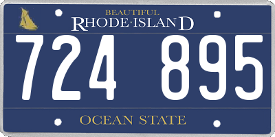 RI license plate 724895