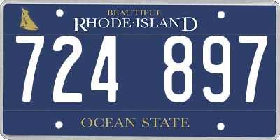 RI license plate 724897