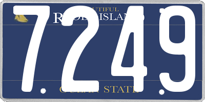 RI license plate 7249