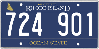 RI license plate 724901