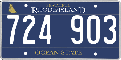 RI license plate 724903