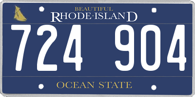 RI license plate 724904