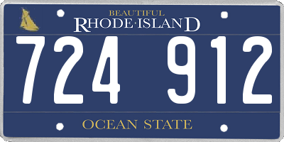 RI license plate 724912