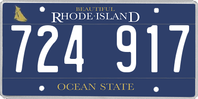 RI license plate 724917