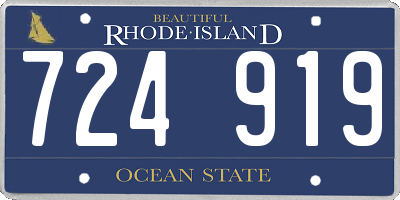 RI license plate 724919