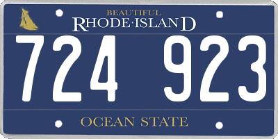 RI license plate 724923