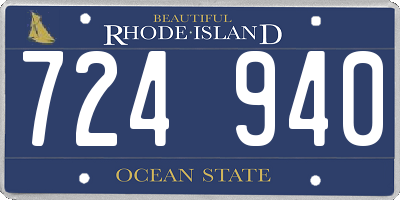 RI license plate 724940