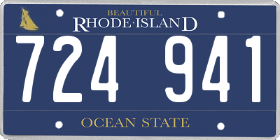 RI license plate 724941