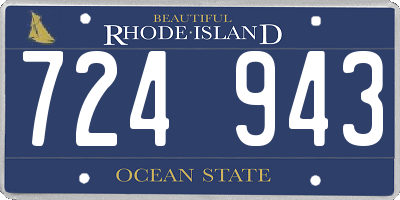 RI license plate 724943