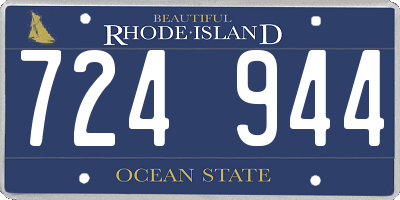 RI license plate 724944