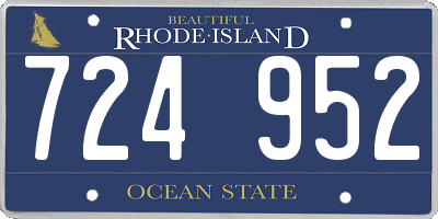 RI license plate 724952