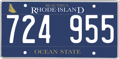 RI license plate 724955