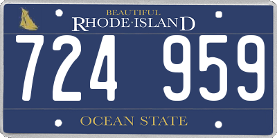 RI license plate 724959