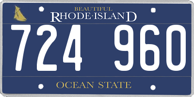 RI license plate 724960