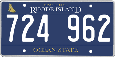 RI license plate 724962