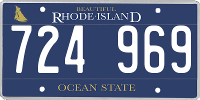 RI license plate 724969