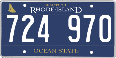 RI license plate 724970