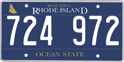RI license plate 724972