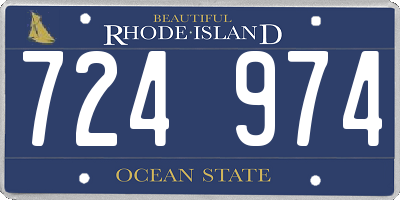RI license plate 724974