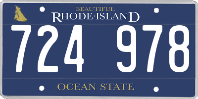 RI license plate 724978