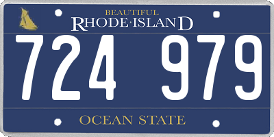 RI license plate 724979
