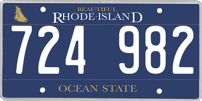 RI license plate 724982