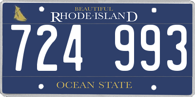 RI license plate 724993