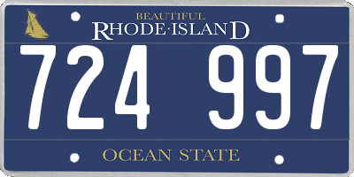 RI license plate 724997