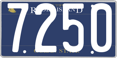 RI license plate 7250
